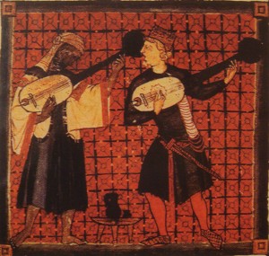 Christian_and_Muslim_playing_ouds_Catinas_de_Santa_Maria_by_king_Alfonso_X-300x285