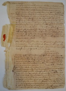 1642 Document discovered in the NHS vault