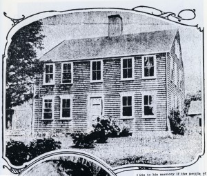 The Robert Gray House in Tiverton, RI. The birthplace of Robert Gray’. Image from the NHS collection. 